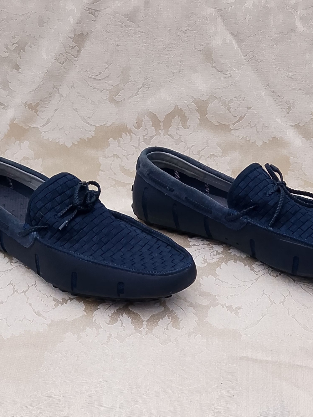 Swims Woven Driving Loafer Navy Blue Size 12 Water Shoe